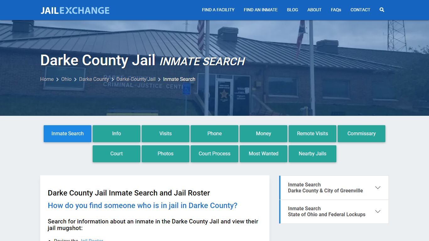 Inmate Search: Roster & Mugshots - Darke County Jail, OH